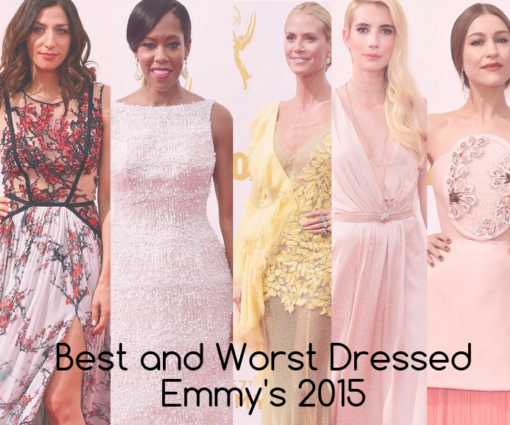 2015 Emmy’s Best and Worst Dressed graphic
