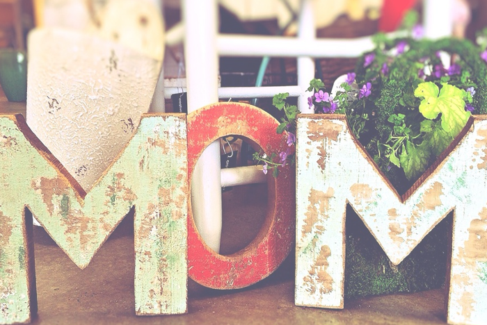 M is for… Mom graphic
