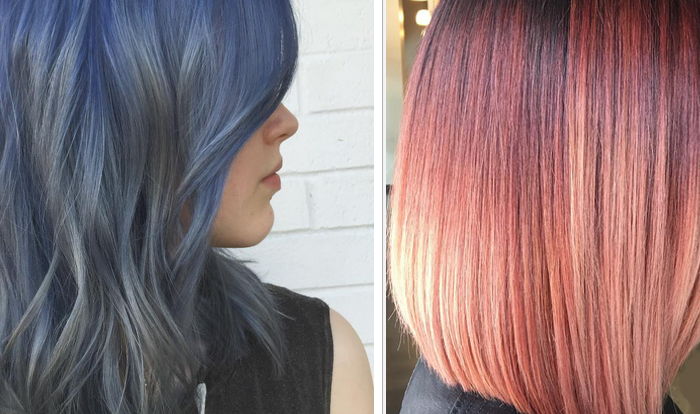 Low Key Colored Hair Trend graphic